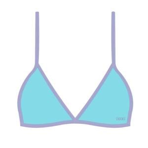 Boutine LA Chooks Cosmic Beach Rail Swim Top Size Medium Blue and Purple